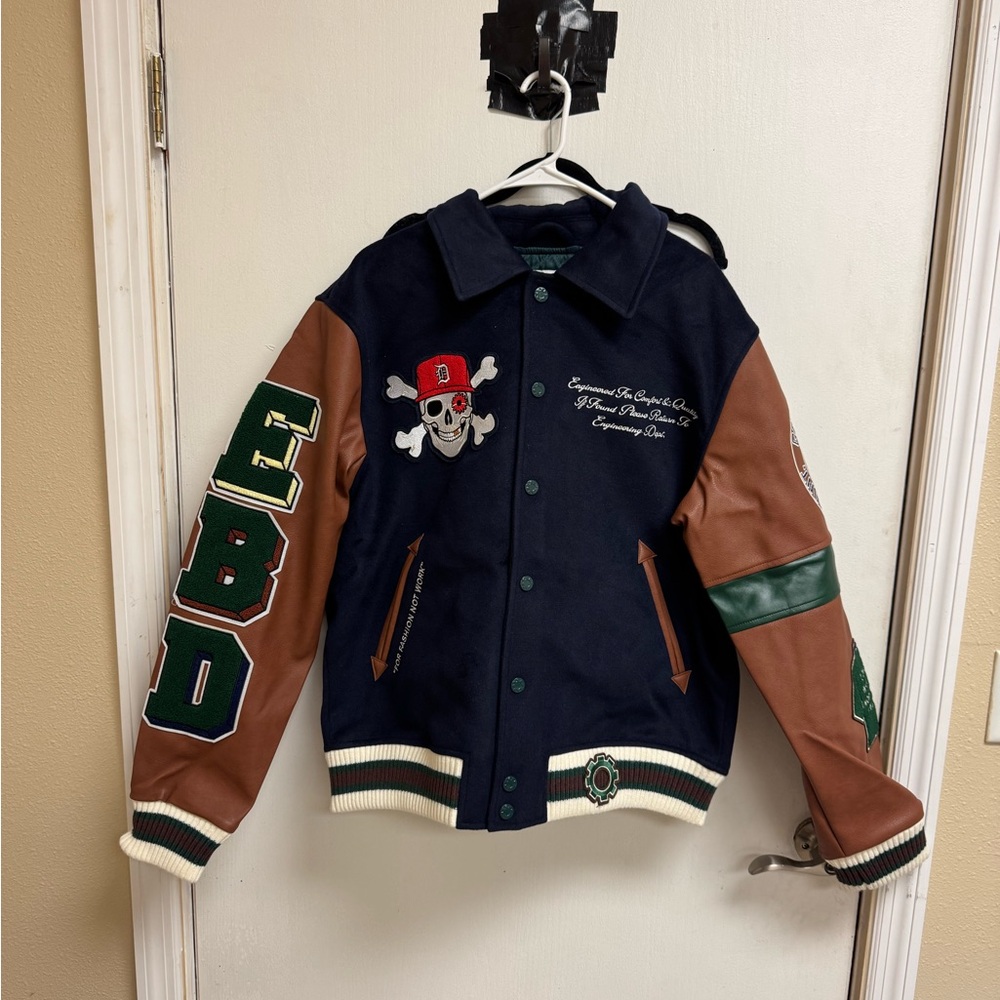 Engineered By Dre VARSITY JACKET ( NAVY ) - Men’s XL